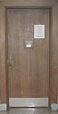 Bill Adam's studio door Bill Adam's studio door